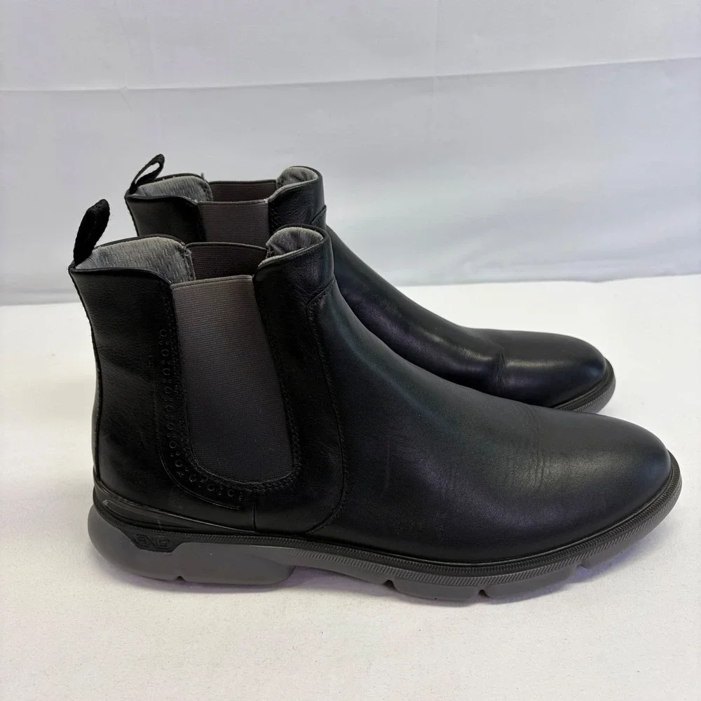 Johnston Murphy XC4 Chelsea Boots Mens 12M Black Leather Waterproof Comfort